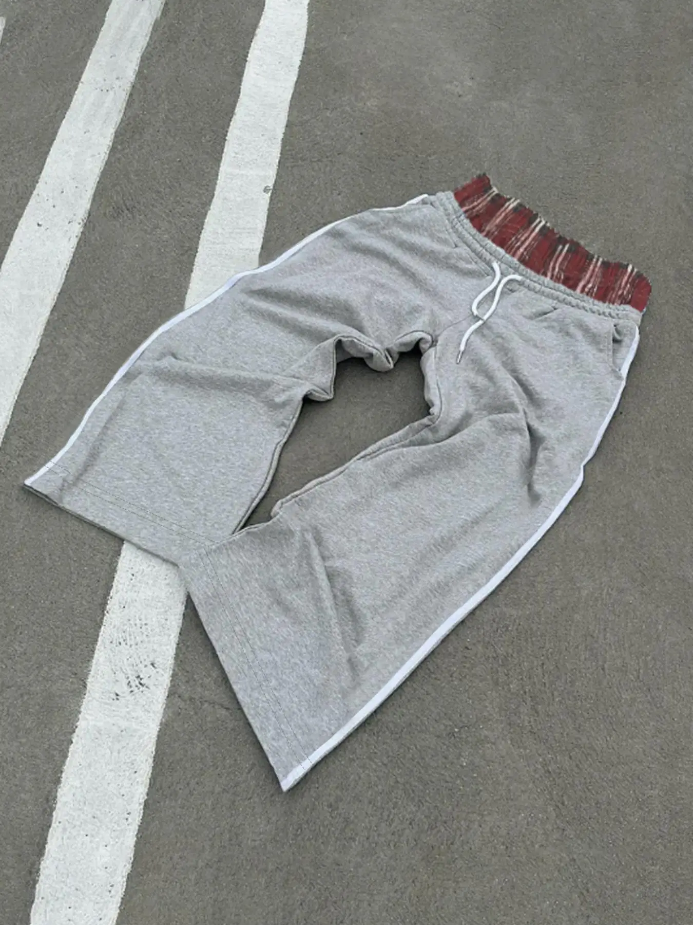 Men's 2 in 1 Side Striped Drawstring Waist Straight Leg Pants, Regular Fit Casual Pocket Design Trousers for Fall & Winter, Men's Bottoms for Daily We