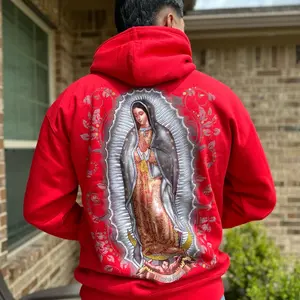Red Virgen Mary Hoodie