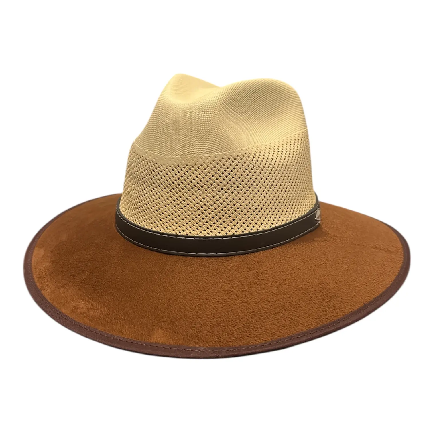 Elegant Indiana Adventure Hat – Suede Wide Brim & Adjustable Elastic Fit