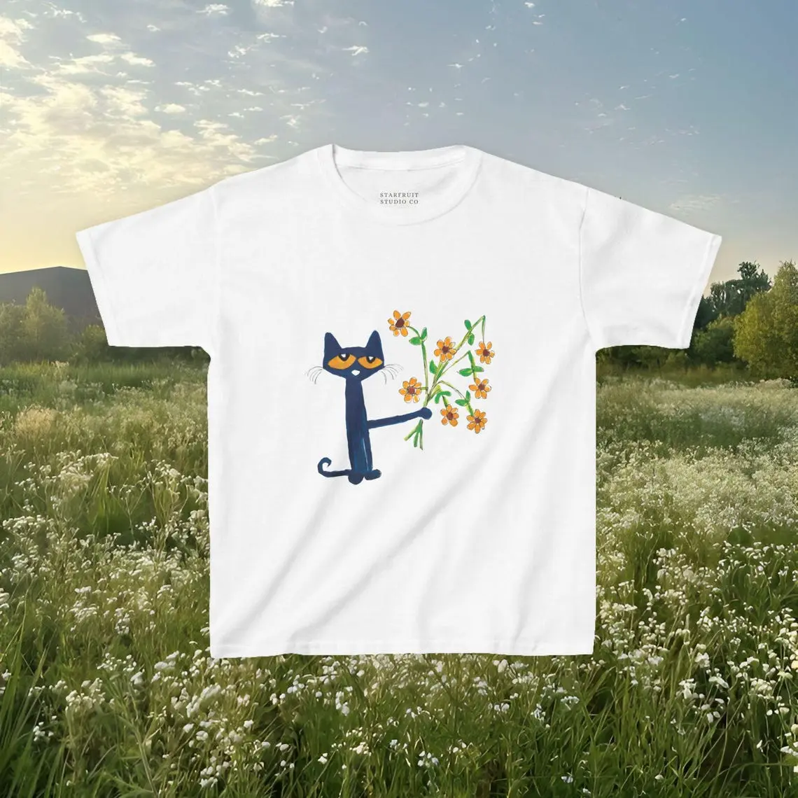 Pete the Cat Cool Cat Baby Tee | Y2K Baby Tee, 90s Baby Tee, Graphic Shirt Crop, Coquette, Vintage Design