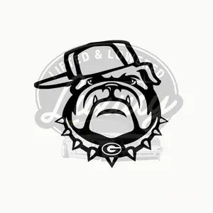 Georgia Bull Dog with Hat Decal for Car or Truck - Customizable Decoration for Your Vehicle