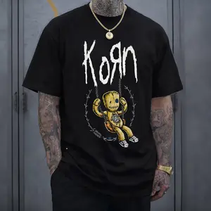 Retro NEW Jual Kaos Korn T-Shirt, Korn HOODIE, Music Graphic Tee, Rock Band Shirt, Retro Music Tee, Rock Music Lover Shirt, Vintage Band Shirts Casual Comfort Cotton Fabric Fit Top ,Top Men's and Women's Clothing . Streetwear