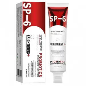 SP-6 Probiotics Whitening Toothpaste - Probiotics for Teeth Whitening and Gum Health - Enamel-Safe, Fluoride-Free, Double Mint Flavor,Fresh Breath