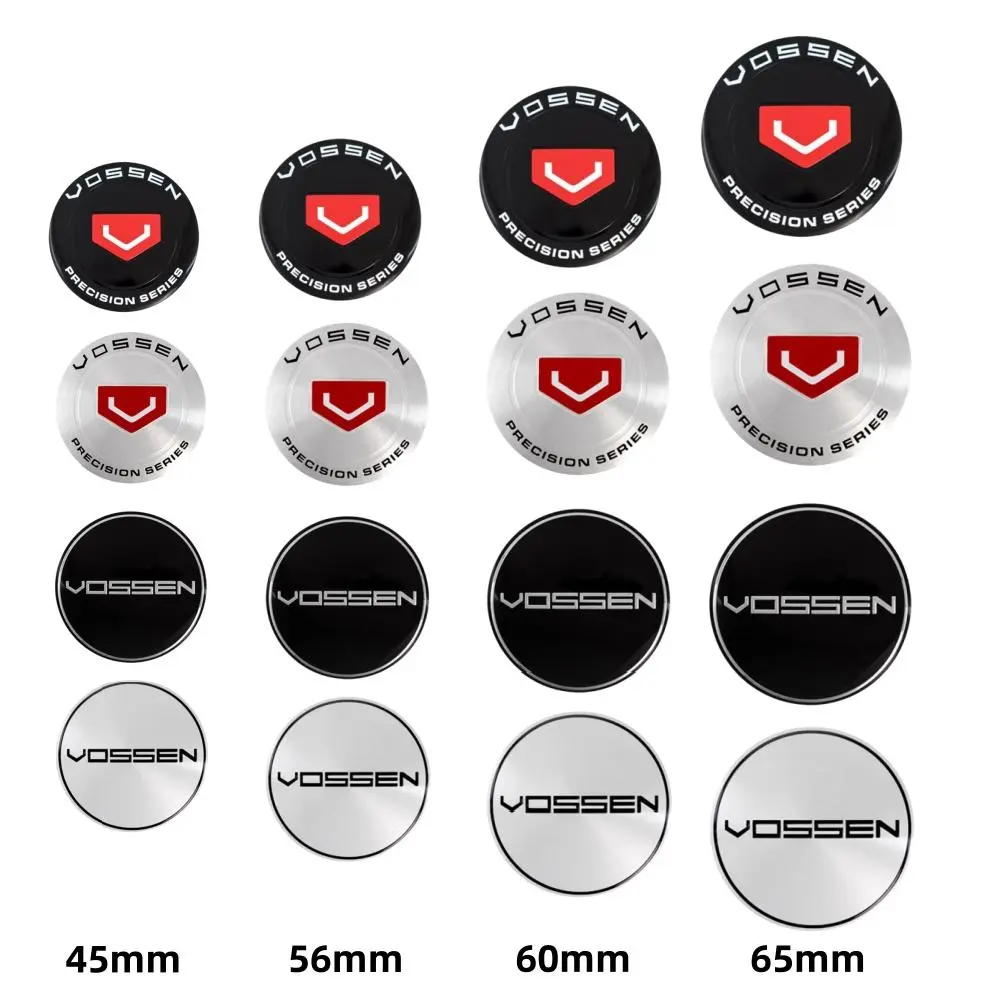 2026 New 4pcs 45mm 56mm 60mm 65mm VOSSEN Logo Car Stickers for Blank Car Wheel Center Caps Emblem Rim Hub Cover Badge Styling Accessories For your Cars