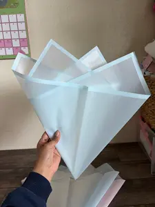 Transparent Light Blue Wrapping Paper 20 Sheets Per Pack 58cm x 58cm Waterproof Florist Quality No Warranty