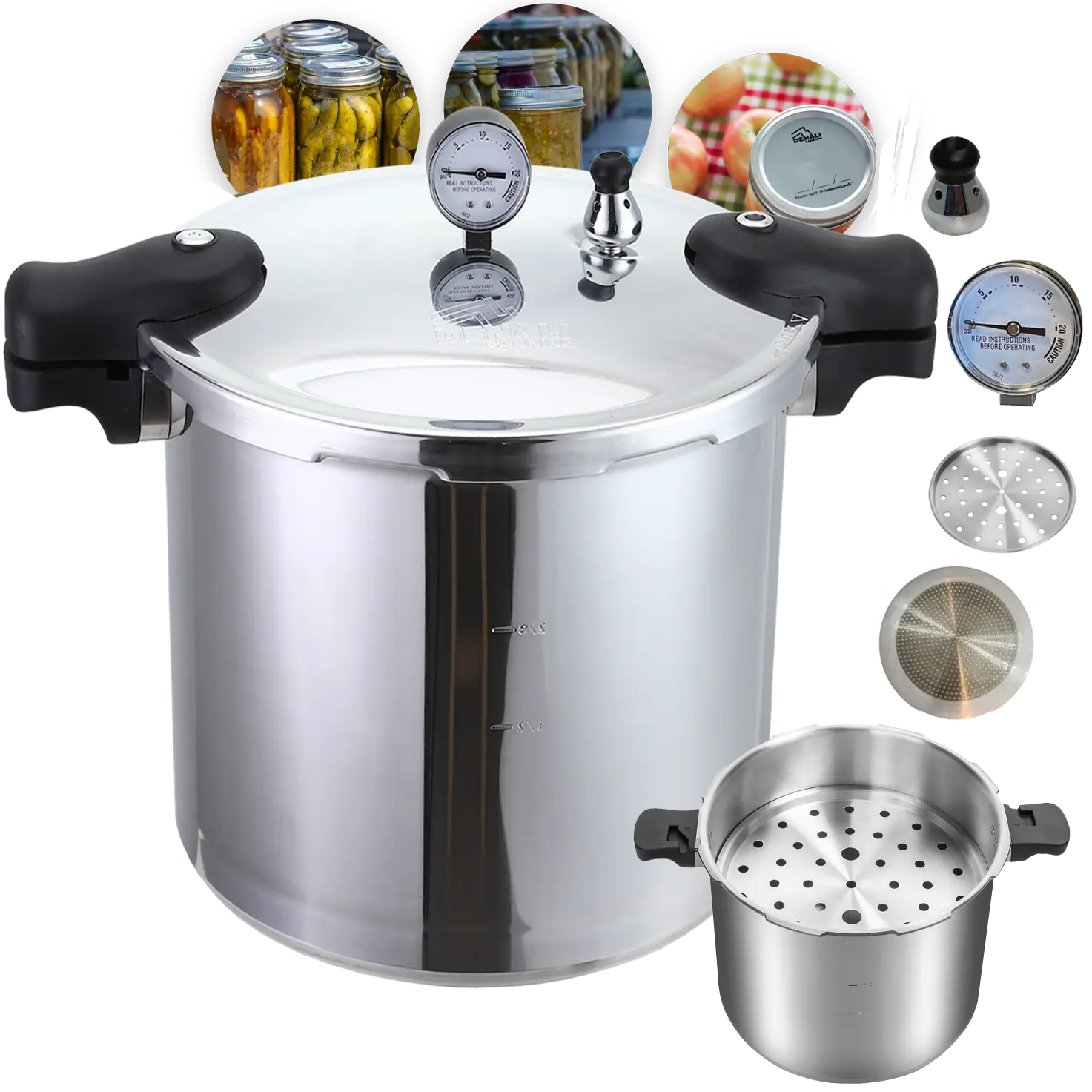 "TANKER" 23-Quart Premium Steel Pressure Canner (Induction Ready)