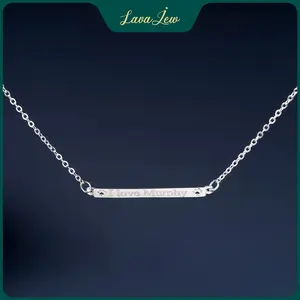 LavaJewelry Personalized Necklace, Custom Silver Name Necklace, Necklace for Woman, Girls, Jewelry Gift