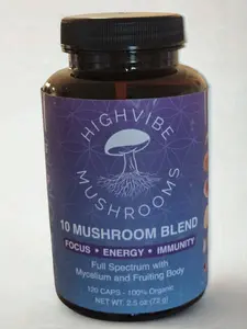 HighVibe Mushrooms LIMITLESS 10 Mushroom Blend Capsules