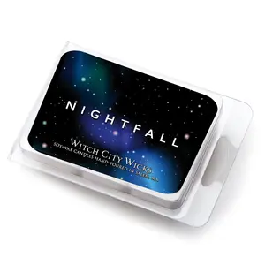 Witch City Wicks Nightfall Scented Wax Melts - 6 1-inch Cubes for Tealight Candles - Mandarin Jasmine Amber Sandalwood Musk - 10-12 Hour Fragrance - Home Decor Ornaments