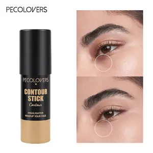 1pc Waterproof Contour Stick, Easy‑Blend Face Contour, Long‑Lasting, Suitable for Outdoor Activities, Light Brown And Warm Brown And Dark Taupe, Face Makeup Tool