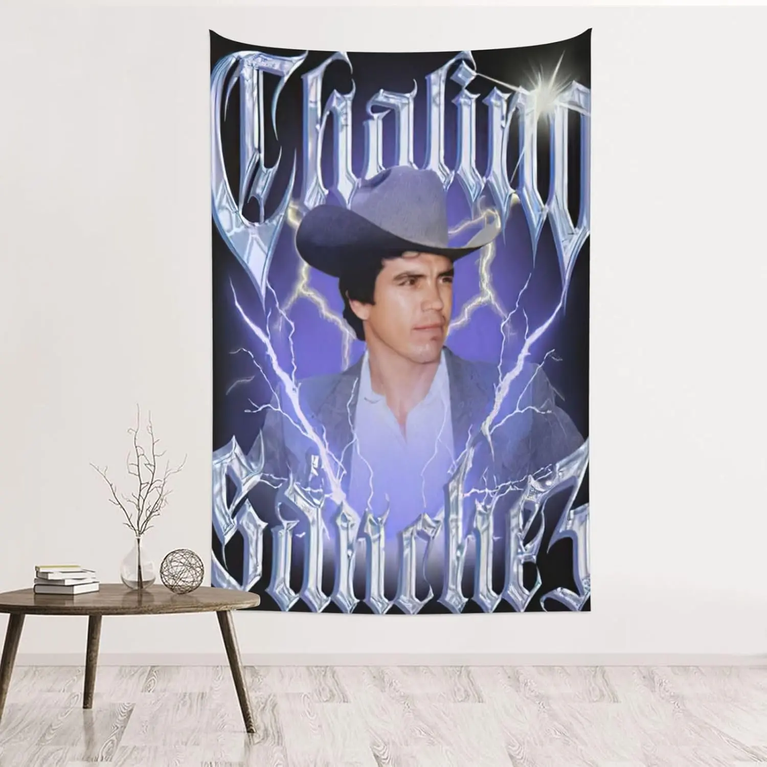 Classic Chalino Sanchez Watercolour Print Cotton-Linen Bright Home Tapestry, Hand-Washable Bedroom Wall Decoration, Home Supplies Wall Decor