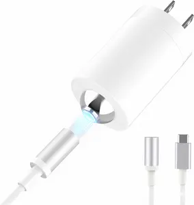 Magnetic for iPhone Charger, 1°edo GaN 30W Fast USB C Charger Block, PD 3.0 QC 4.0 Foldable with 6FT Cable Magnetic Fast Charger for iPhone 17/16 and More Series, Samsung Galaxy, iPad (White)
