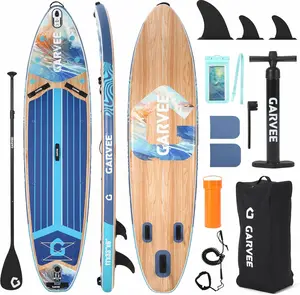 Inflatable Paddle Board,Inflatable Stand Up Paddle Boards with Premium SUP Accessories,450LB High Weight Capacity Wide for Beginners, Large Paddle with Camera Mount