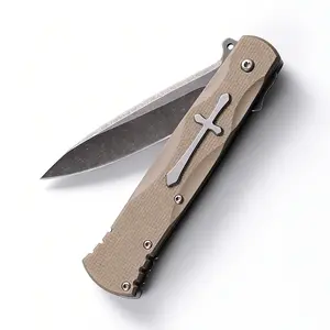 Premium Pocket Utility Tool | Christian Cross Accent | Durable Build | Ideal for Daily Carry & Camping