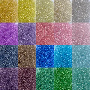 Color Changing Chameleon Beads Tube, 13333pcs 200g, 2.5mm Transparent Glass Beads Set, DIY Jewelry Making Kit, Romantic Necklace Craft, DIY Beading Accessories, Bead Assortment