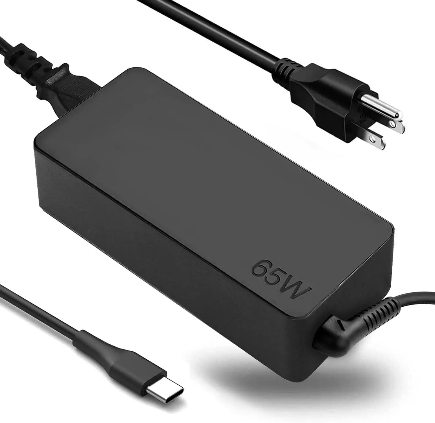 65W USB-C Laptop Power Adapter - Compatible with Lenovo Thinkpad, Yoga, Chromebook - ADLX65YDC2A Replacement USB-C Charging Adapter, Power Adapter Adapters, Usb-C Charging Adapters