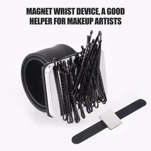 Magnetic Wristband Tool, Clip-On Magnet Holder for Steel Pins, Needles & Small Metal Objects, Lightweight & Secure, Essential Tool