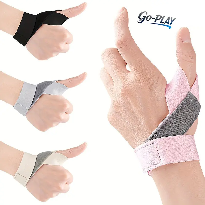 Ultra Thin Adjustable Thumb & Wrist Support Brace,Breathable Wrist Stabilizer Thumb Spica Splint for Carpal Tunnel Syndrome, Mommy Thumb, Mouse Hand, Arthritis Pain Relief, for Men Women Office Sports Daily Wear