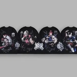 COLLECTION DARC X STREET FIGHTER “SIDE BY SIDE” OVERSIZED TEE Cotton Casual Short-Sleeved Men Trendy Brand New Long Printed Top For Men And Women T-shirt Graphic For You Menswear Gym Smooth Tee Clothes Soft