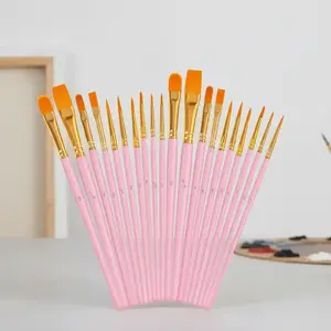 Multi-tip Artist Paint Brush Set, 20pcs/set Professional Paint Brush Set, Art Supplies for Acrylic Painting, Oil Painting, Watercolor Painting