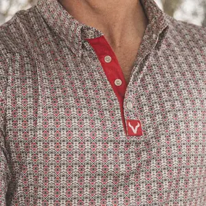 Vexil Brand – Western Pearl Polo - Native Arrows | Red