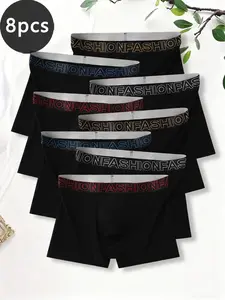 Men's Comfortable Fashion Underwear Set, Soft Skin-Friendly Fabric, 8-Pack, Casual Style Boxers Trunks, All Seasons Wear