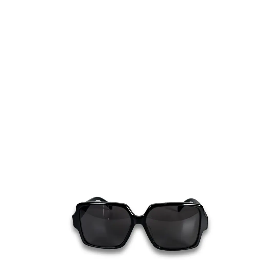 Pre-owned Celine Oversized Black Square Sunglasses