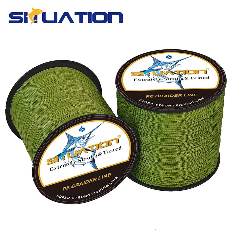 SIIUATION Ultra-Strong PE Braided Fishing Line, 300m/328YDS - 4-Strand Multi-Wire, Wear-Resistant, Smooth Long Casting up to 100 LB - Ideal for All Fishing Enthusiasts, Perfect Halloween Gift, Fishing Accessory