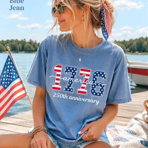 Comfort Colors  America 250 Anniversary Shirt, Patriotic 1776 USA Graphic Tee, 4th of July Independence Day Tshirt - AL