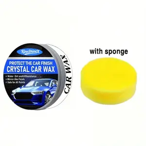 Crystal Car Wax Scratch Repair & Shine Restorer, Mirror Gloss Protective Coating, Water Dirt UV Resistant Solid Auto Polish, Long-Lasting Car Care Wax