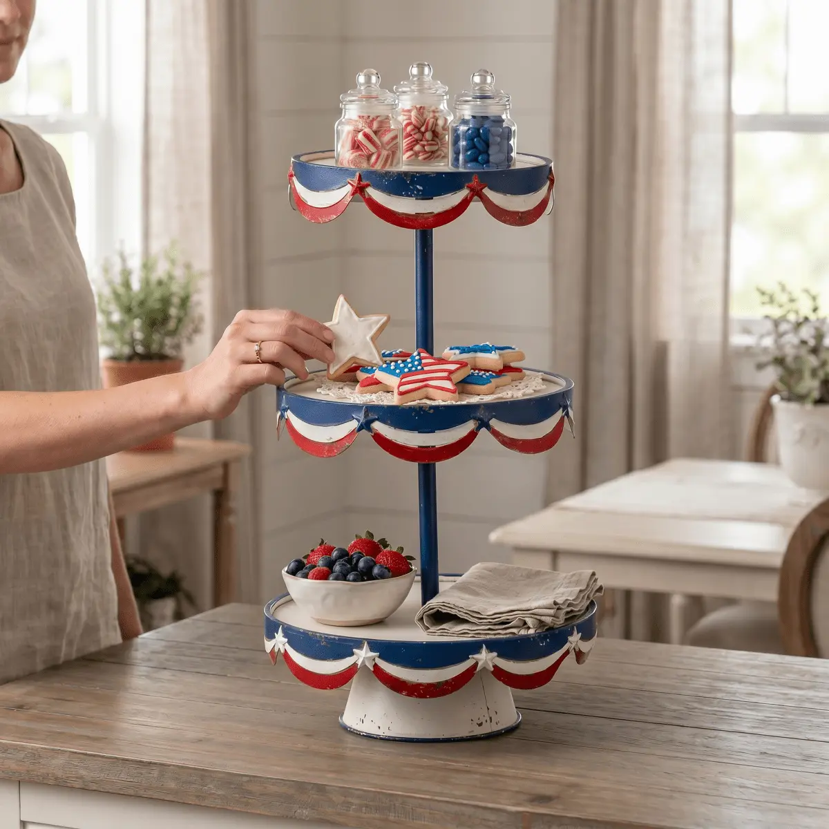 Patriotic 3 Tier Tray