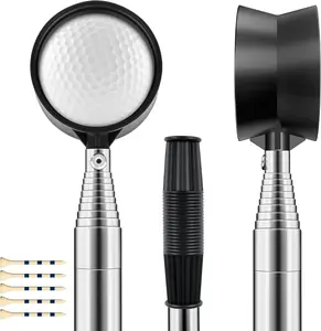 9Ft Golf Ball Retriever Telescopic, Stainless Golf Ball Retriever for Water, Golf Ball Grabber, Golf Accessories Gifts for Men Women
