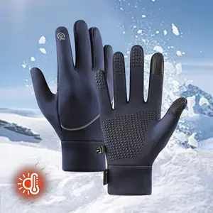 1 PAIR Lightweight Winter Ski  Gloves for Men Women Warm Resistant Touch Screen Gloves for Walking Riding Cycling Running and Driving