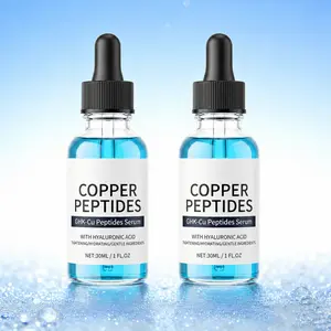 GHK Cu Peptide Serum - Copper Peptide Serumfor Tightening, Collagen Boosting & Hydrating -Topical GHK-Cu with Hyaluronic Acid
