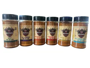 Brothers barbeque Company's BBQ RUB variety 6 pack 12oz each