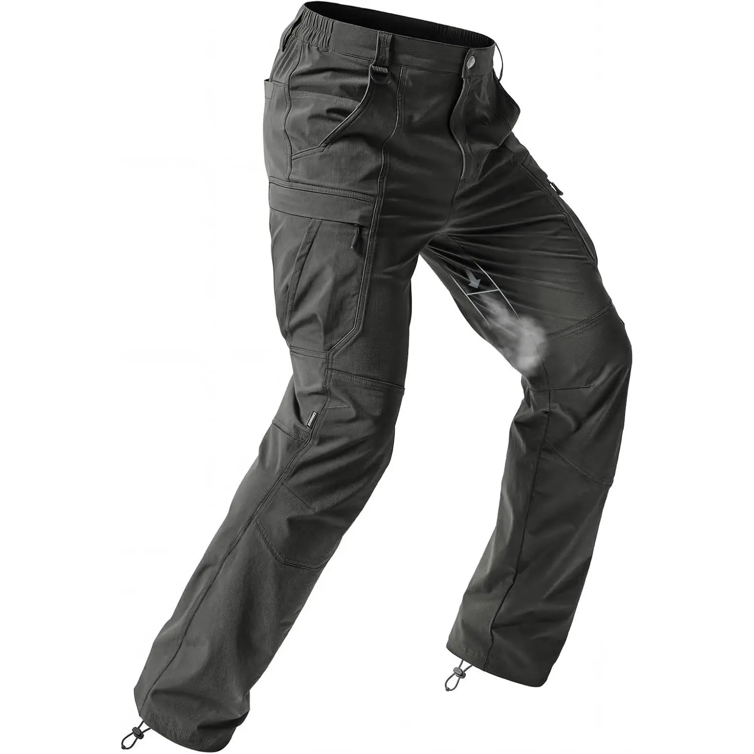 Moosehill Men's Hiking Pants: Quick Dry Water Resistant Lightweight for Outdoor Fishing Travel with 7 Secure Pockets