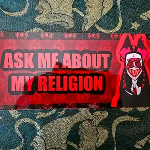 Hazbin Hotel Unhinged Bumper Stickers  - Nun Alastor