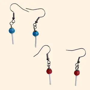 Cute Charm Earrings Lollipops, Butterflies, Dice, Minecraft Perler Bead Earrings | Moss And Moths