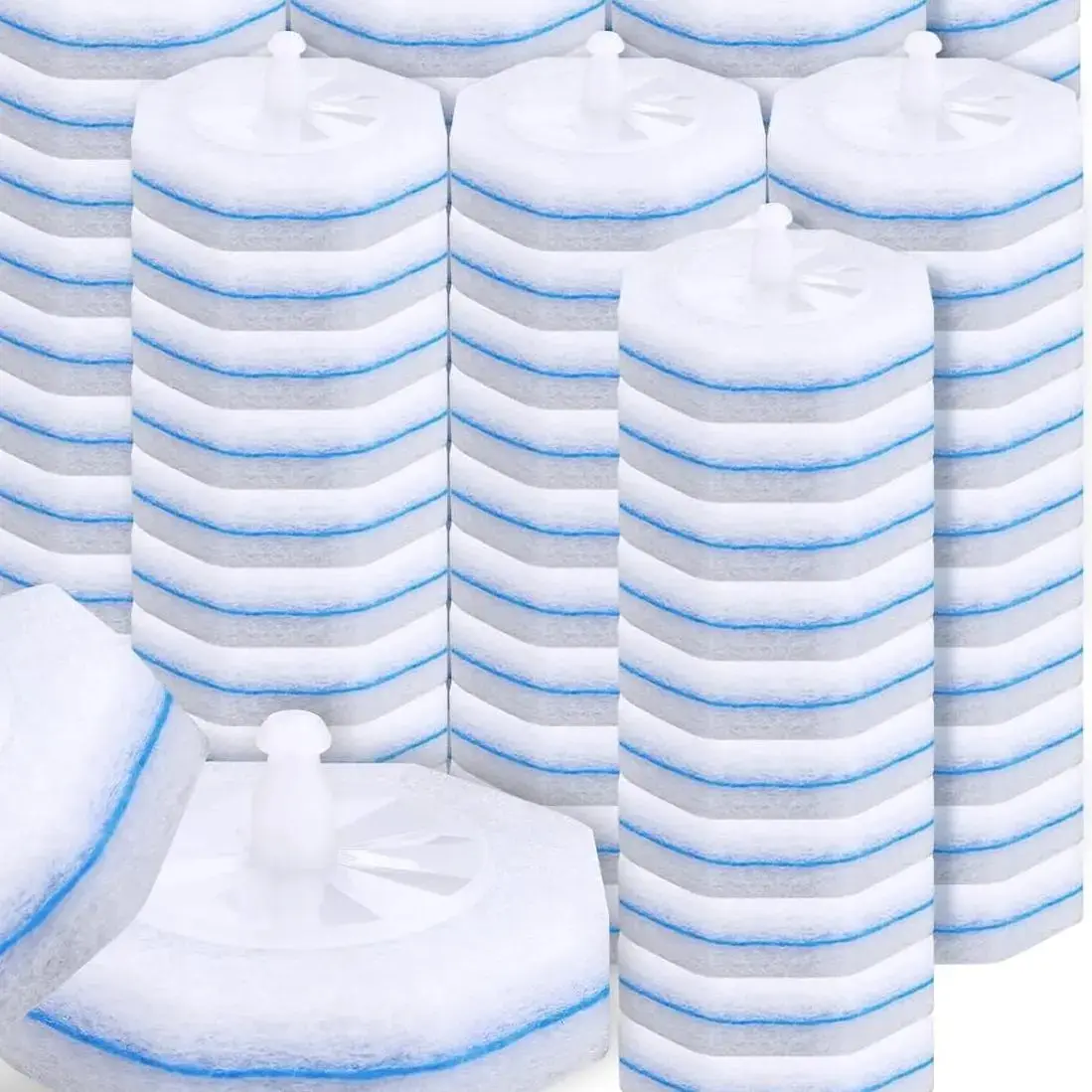 Disposable Toilet Wand Refill – Dry Scrubbing Pad for Toilet Bowl Cleaning