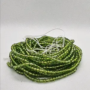 Green waist beads (tie-on 50 inch)