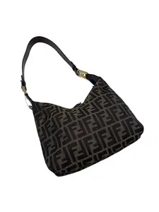 Pre-owned FENDI Classic Zucca Monogram Hobo Bag/wj05119506/9506