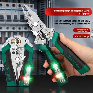Tool wire dialing pliers with digital display measurement Electric iron sheet scissors Electric scissors Multifunctional wire stripping pliers Electric pliers Multi-Function Electrician multi-functional