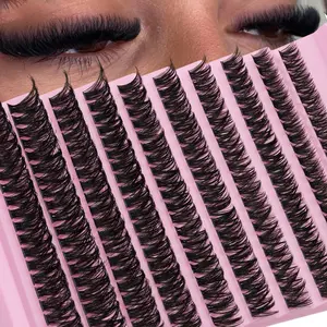 DIY Eyelash Extension Kit, Reusable Natural Look Lashes, Perfect for Beginners, Home Use & Outdoors, Ideal for Weddings, Dates, Parties