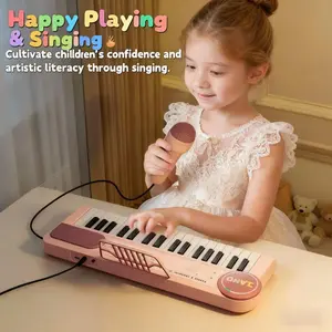 37-Key Electronic Keyboard, Restores Real Piano Functions, High-Quality Children's Music Enlightenment Toy with Various Playing Methods
