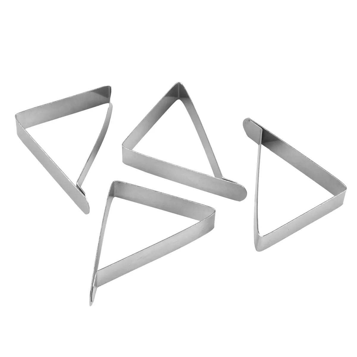 4 Pcs 430 Stainless Steel Tablecloth Clips - 6x5.3x1.2cm Non-Slip Adjustable Table Cover Holders, Easy Operation, Portable for Home, Weddings, Restaurants, Tablecloth Clip
