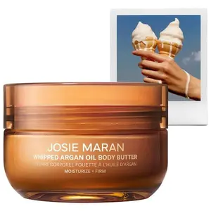 Josie Maran  Vanilla Vibezzz - Whipped Argan Oil Refillable Firming Body Butter Jar Fragrance Scent Avocado Essence
