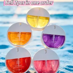 2pcs Portable 30ML Alcohol-Free Hand Sanitizer Spray, Sanitizer Gel, Quick-Dry Antibacterial Fragrance, Card-Size Fruit Scented Hand Wash