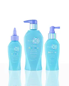 Scalp Care Bundle - Contains Scalp Restore Calming Spray 4oz, Scalp Restore Serum 3oz, and Scalp Restore Charcoal Shampoo 10oz