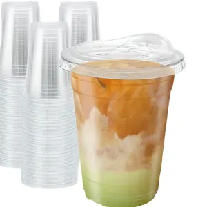 15/16 oz disposable plastic coffee cup Mexican cup beverage Straw Cups Clear Cups With Lids