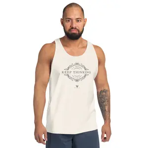 Men’s Keep Thinking Tank Top Light Classic Fabric from Whisper Inq